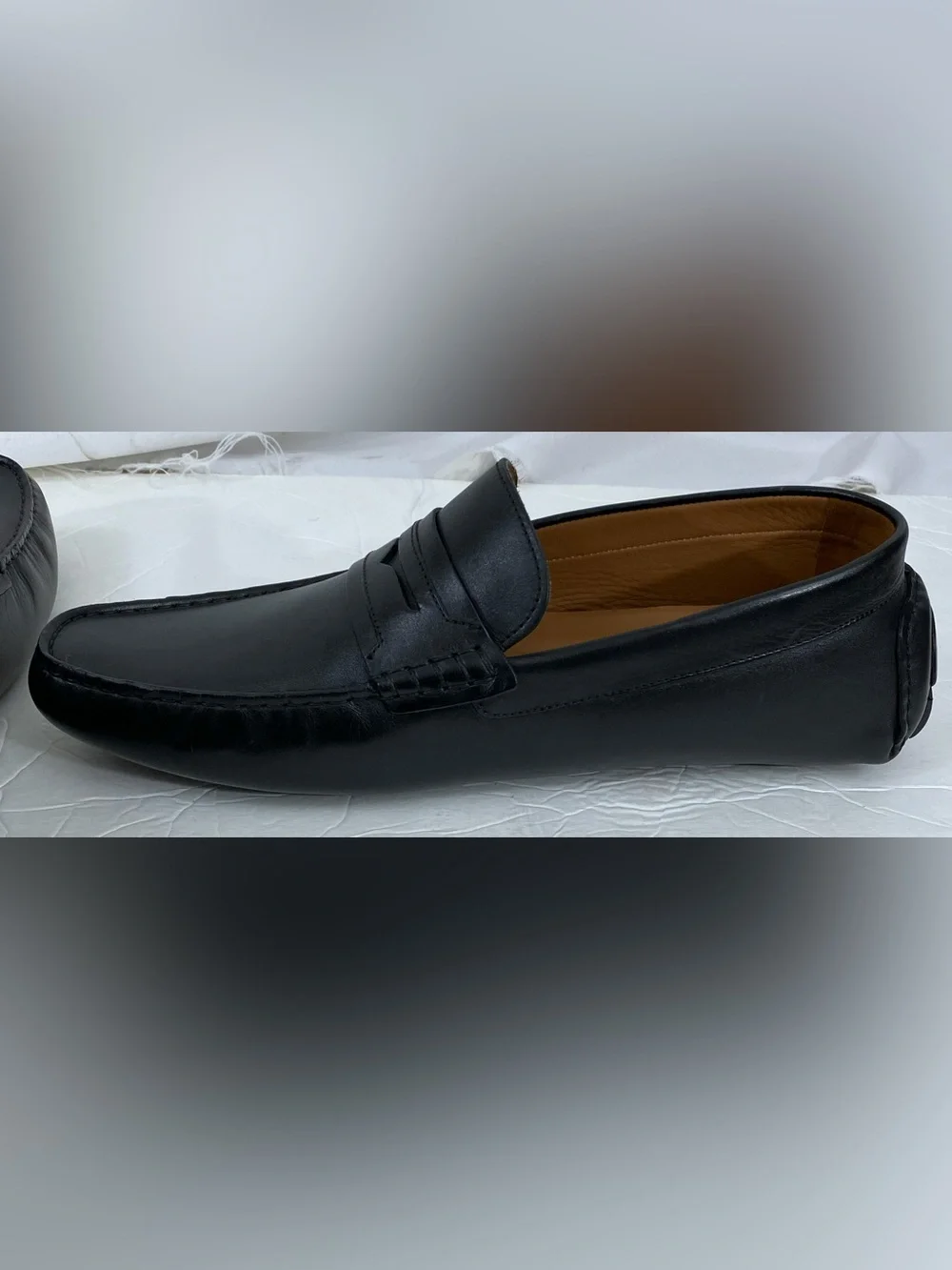 Allen Edmonds Men's Black Lewis Penny Loafer Shoes 11 D